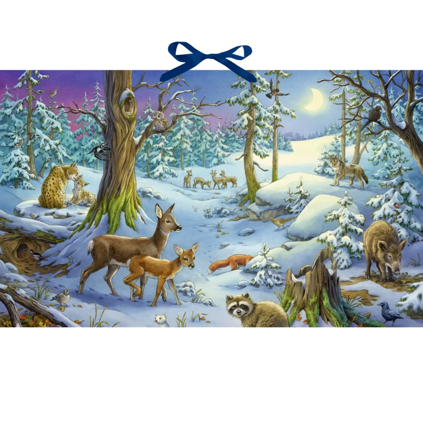Advent Calendar "Animals In The Winter Forest"