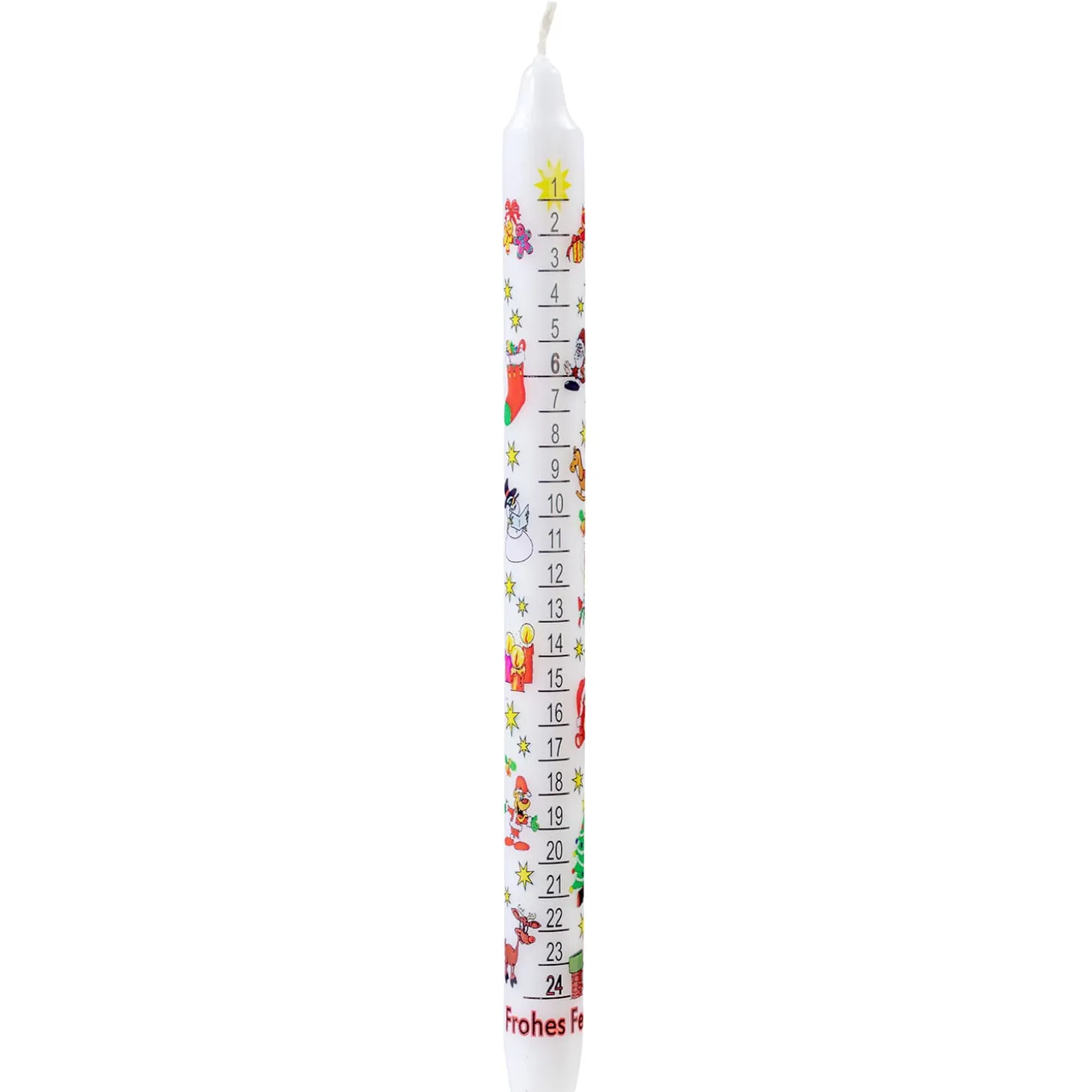 Advent Calendar Candle White