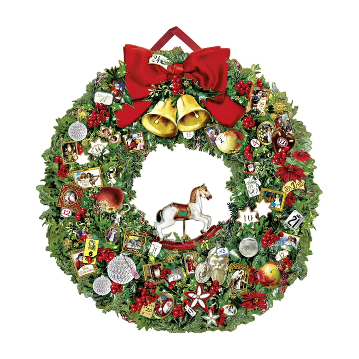 Advent Calendar "Festive Christmas Wreath"
