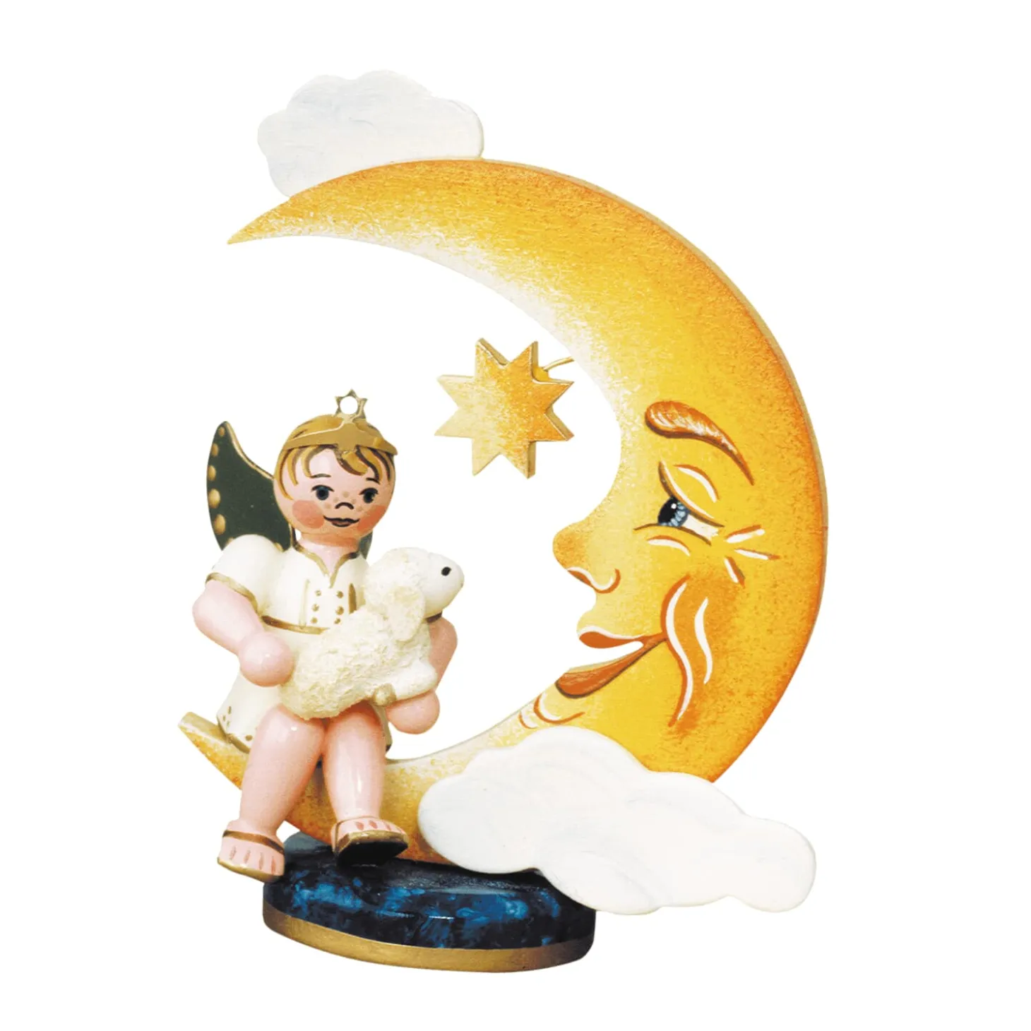 Angel On Moon With Sheep