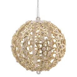 Bauble With Filigree Stars, Gold