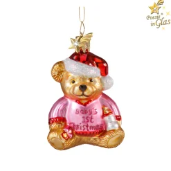 Bear "Baby's 1St Christmas" (Pink)