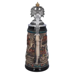 Beer Stein With Tin Eagle