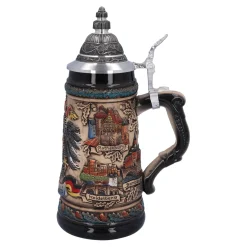 Beer Stein With Tin Lid