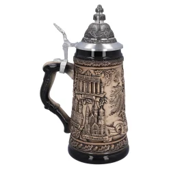 Beer Stein With Tin Lid 