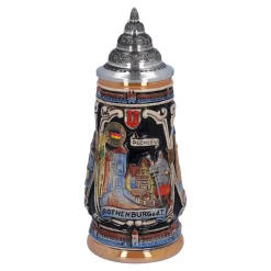 Beer Stein With Tin Lid "Rothenburg With Knight", 0.25 L