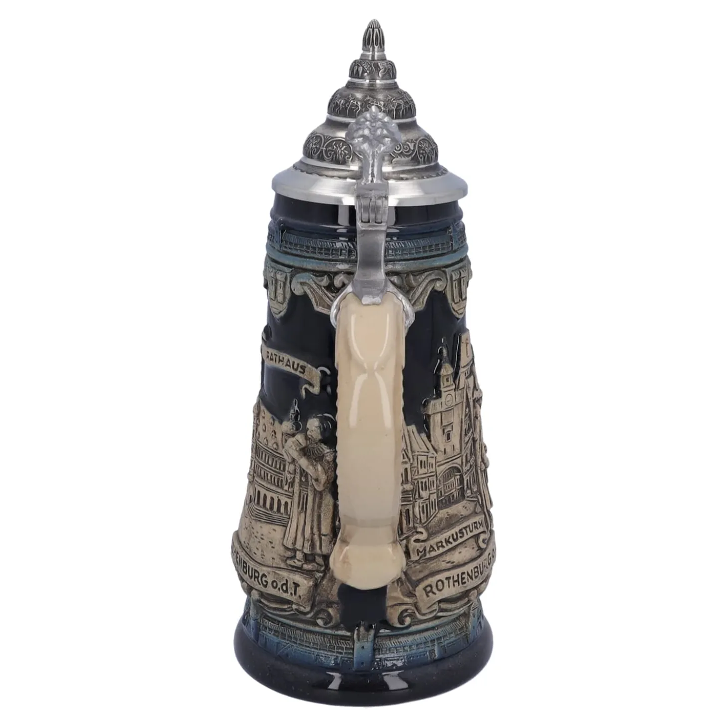 Beer Stein With Tin Lid "Rothenburg With Knight", 0.5L
