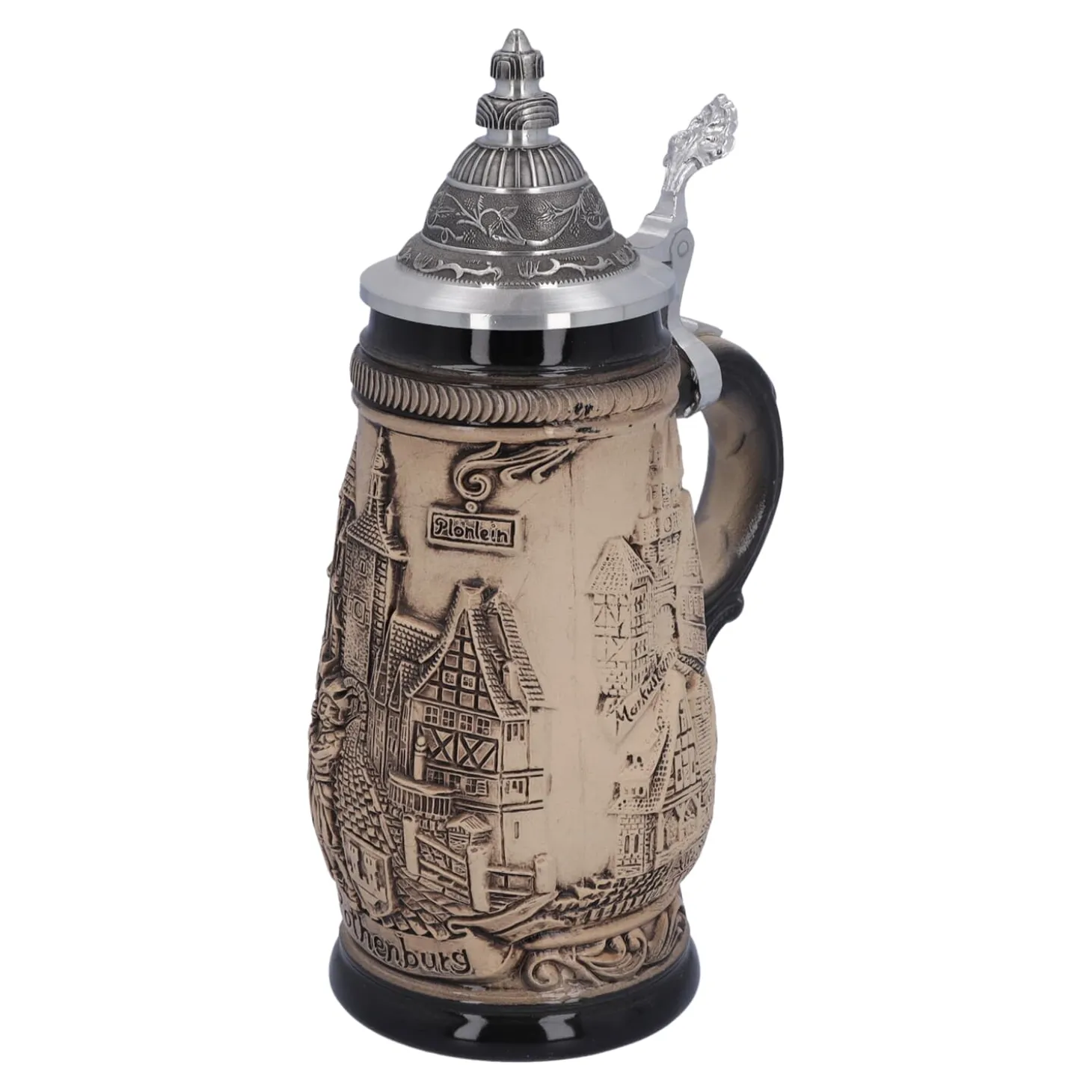 Beer Stein With Tin Lid "Rothenburg", 0.25L