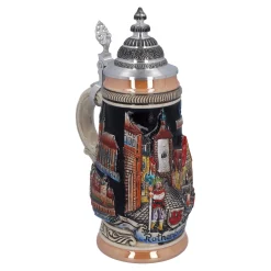 Beer Stein With Tin Lid
