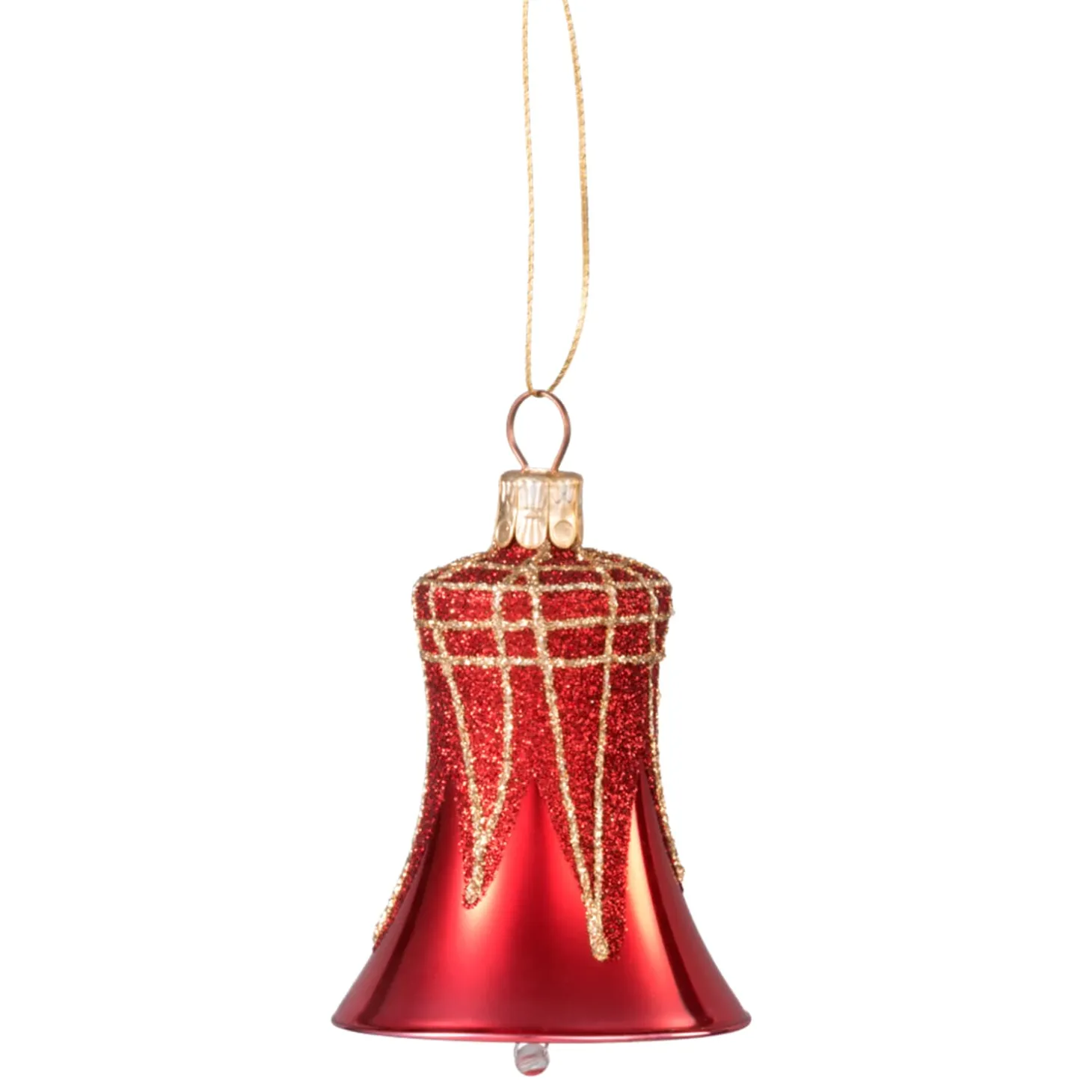 Bell Red With Glitter Roof