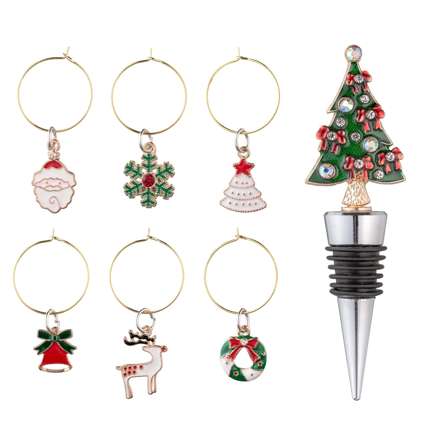 Bottle Stopper Set "Christmas Tree"