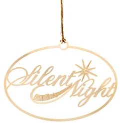 Brass Ornament "Silent Night"