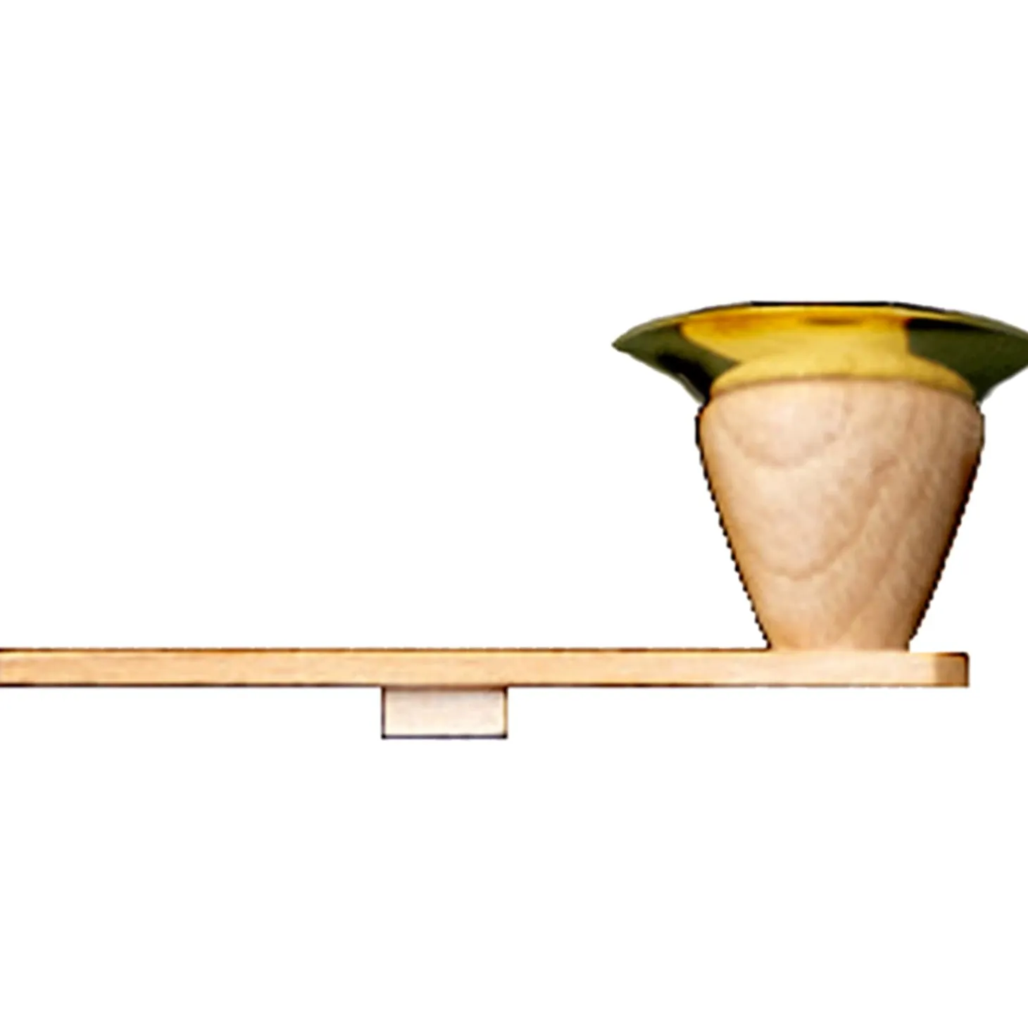 Candleholder, L/H 3L"/1L" (95/31 Mm)