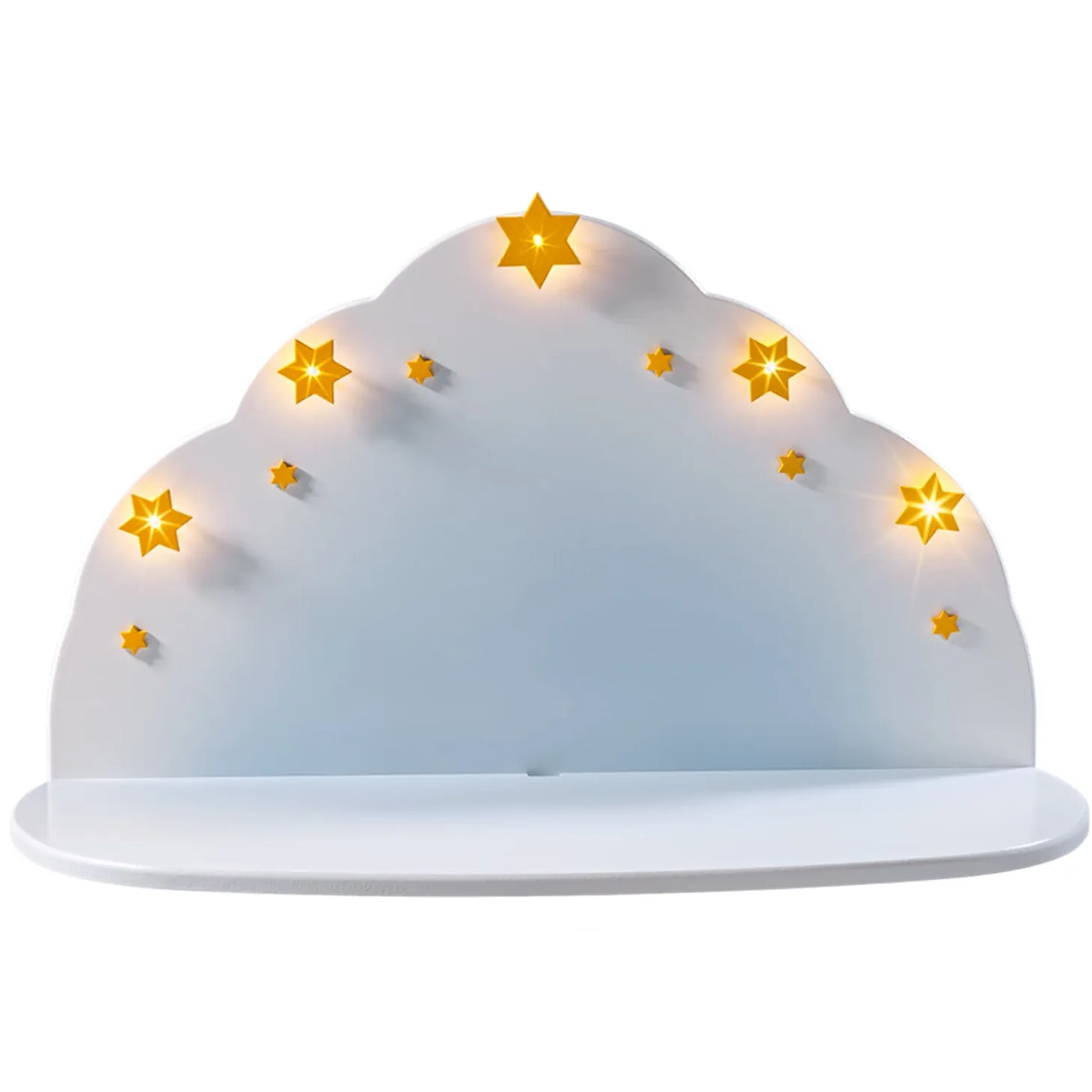 Cloud Panorama, White (With Lights)