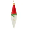 Cone Red-White With Twig And Stars