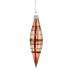 Cone With Check Pattern White Matt