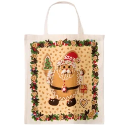 Cotton Bag "Gingerbread Time", Large