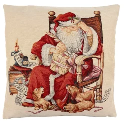 Cushion Cover "Santa Claus With Wish List"