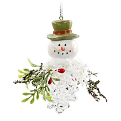 Fir Cone With Snowman