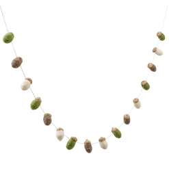Garland With Acorns Made Of Felt