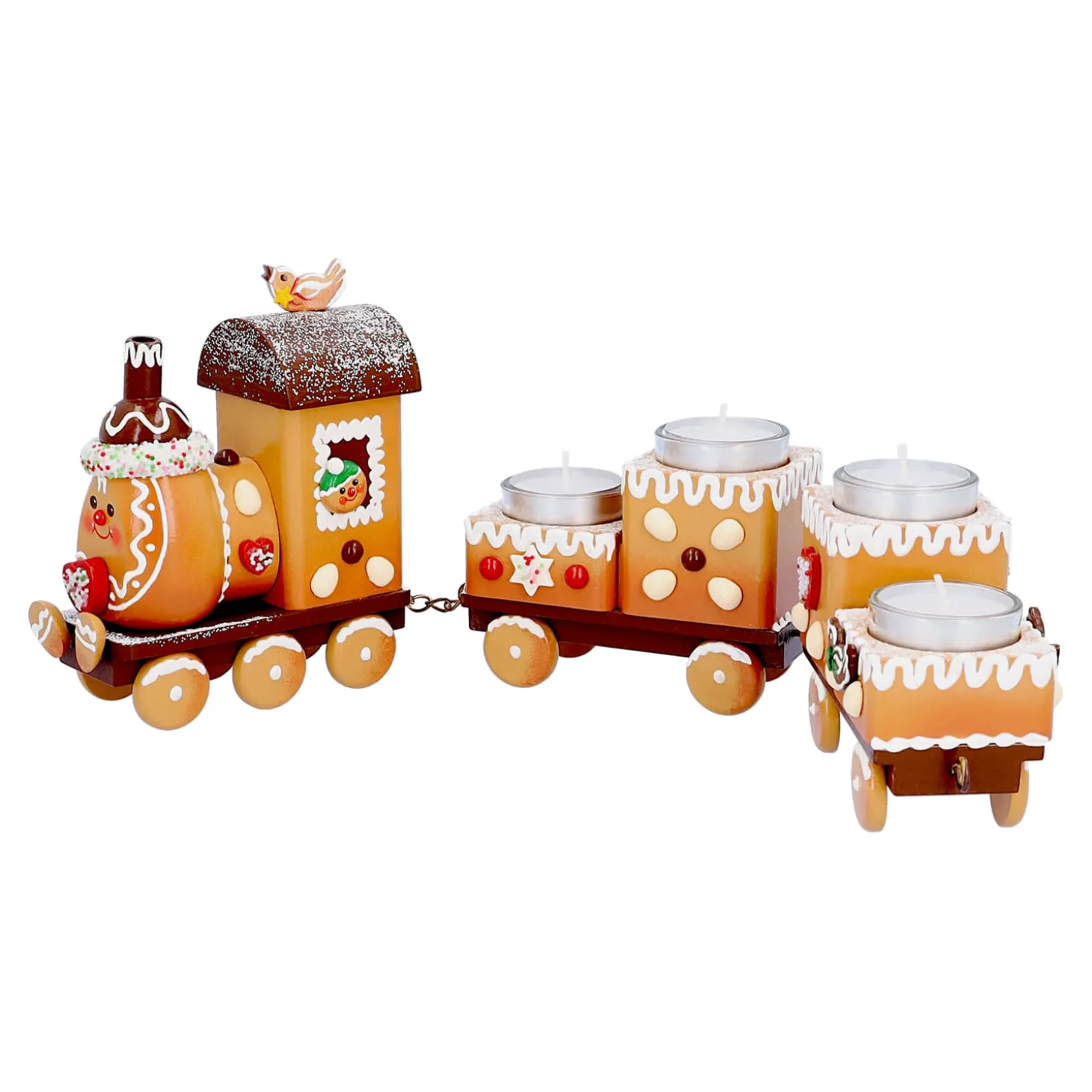 Gingerbread Incense Smoker Train "Wonderful Advent Season"