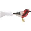 Glass Bird Red-Black-White