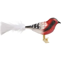 Glass Bird Red-Black-White