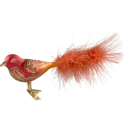 Glass Bird Red-Gold