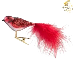 Glass Bird Red-White