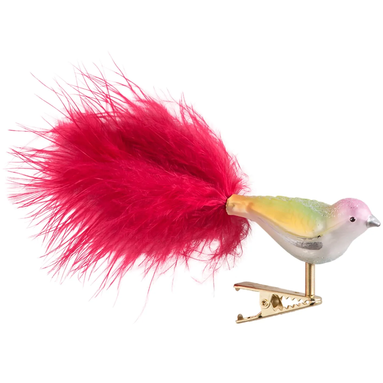 Glass Bird Silver-Pastel