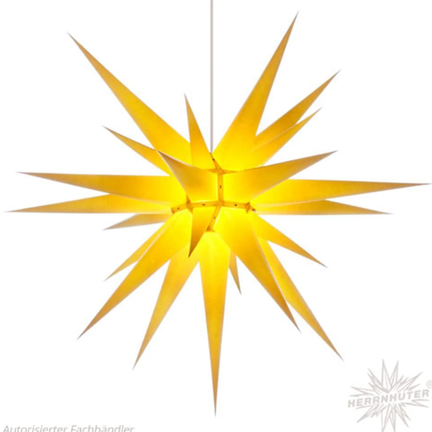 Herrnhuter Paper Star, Yellow, 31.5Inch