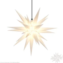 Herrnhuter Star, White, 26.8Inch, Plastic