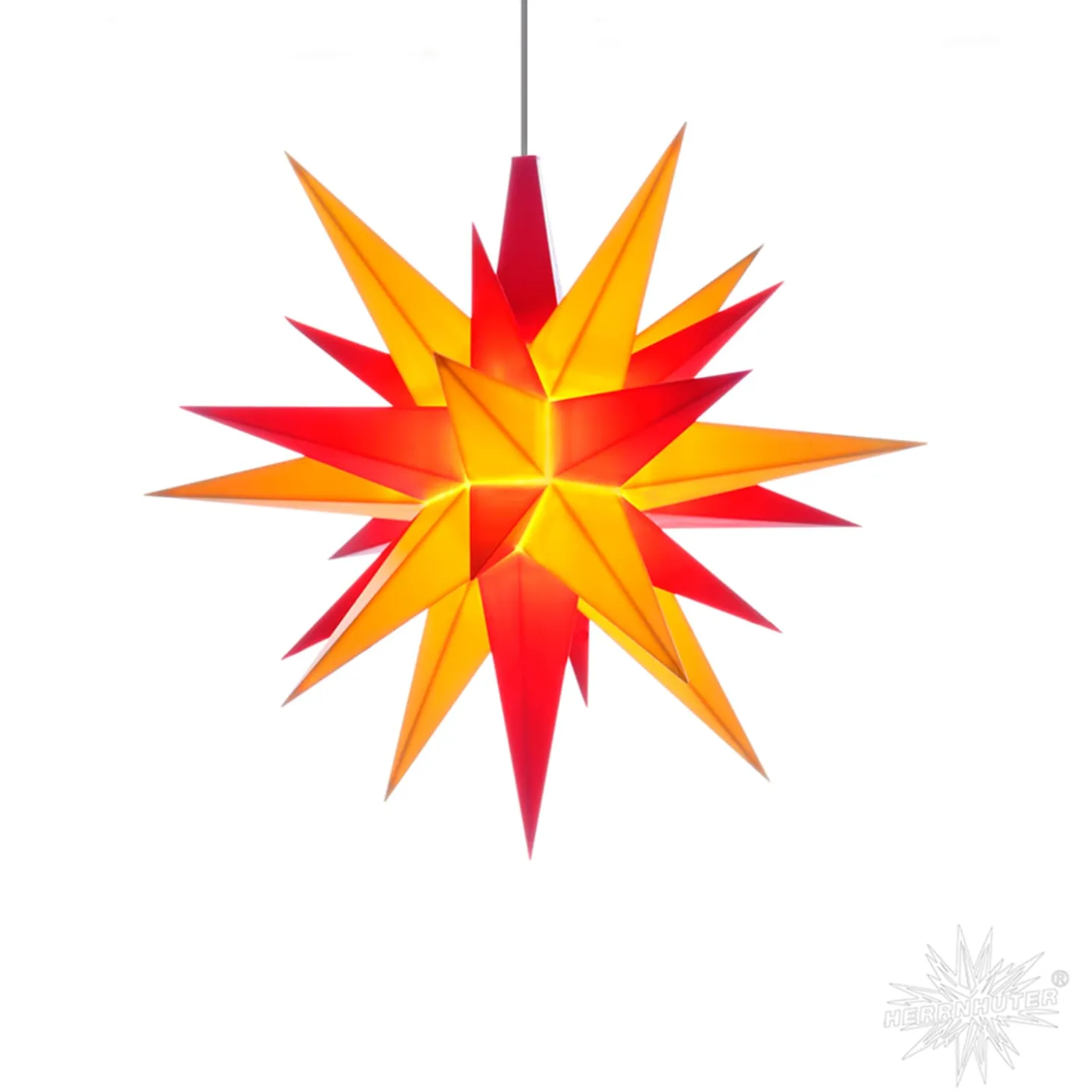 Herrnhuter Star Yellow/Red, 5.12Inch, Plastic