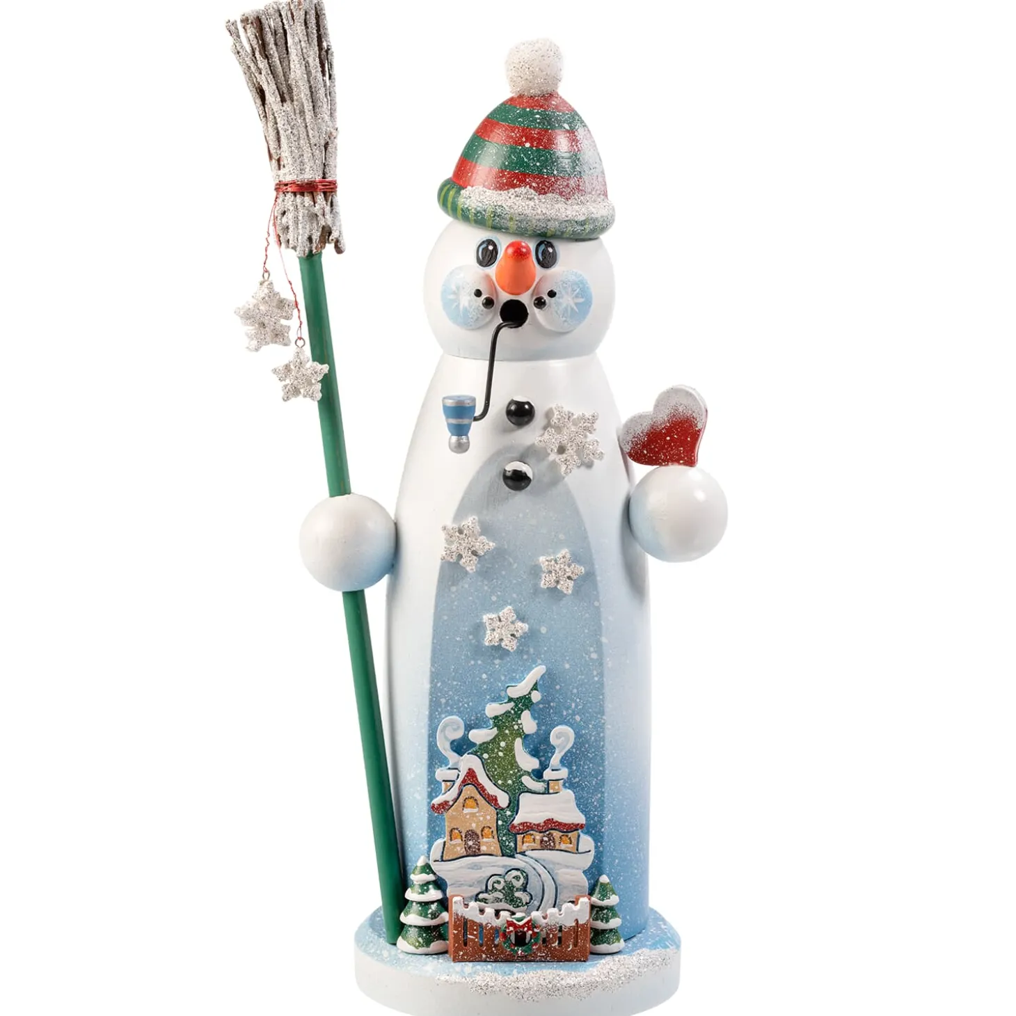 Holzknoddl Snowman "Let It Snow", Incense Smoker