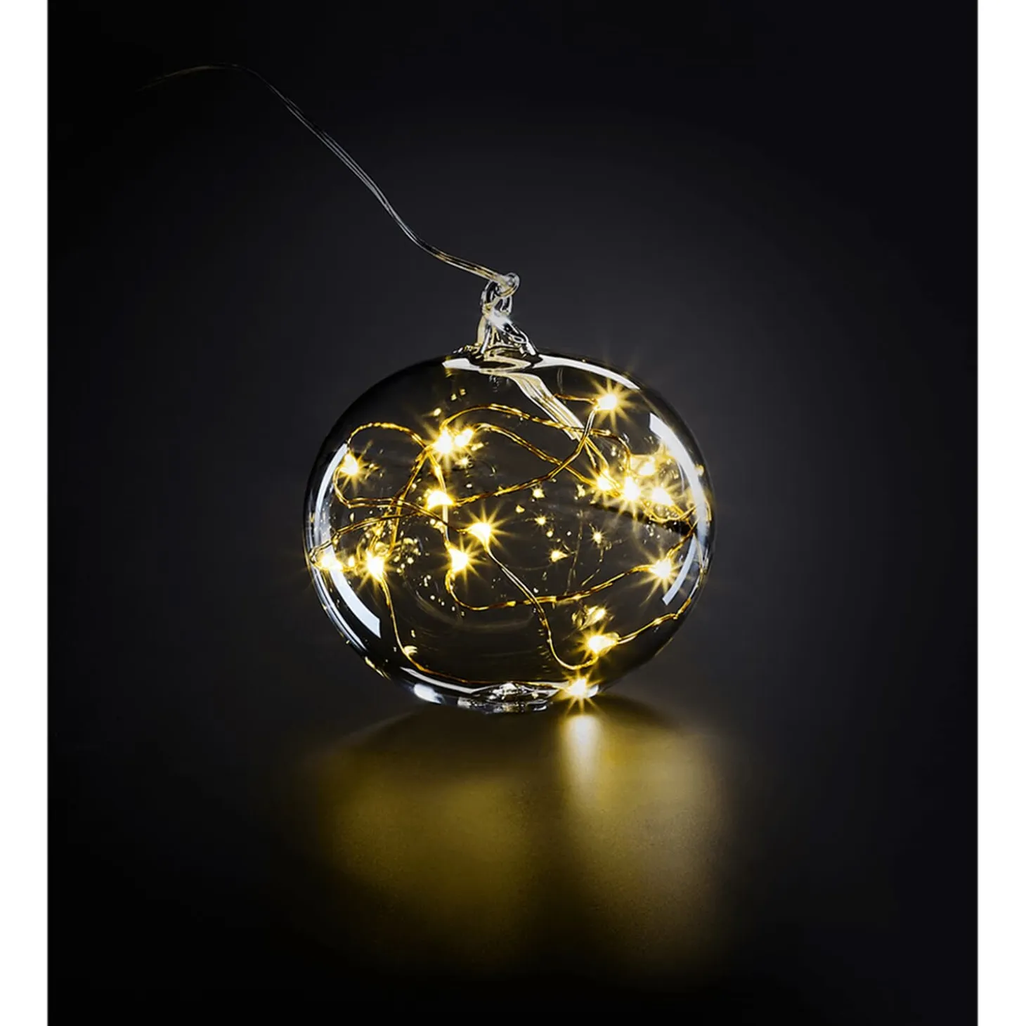Lumix Led Light Bauble Clear, 3.2Inch (8Cm)