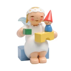 Marguerite Angel With Building Blocks
