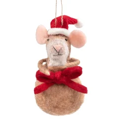Mouse In A Sack Made Of Felt