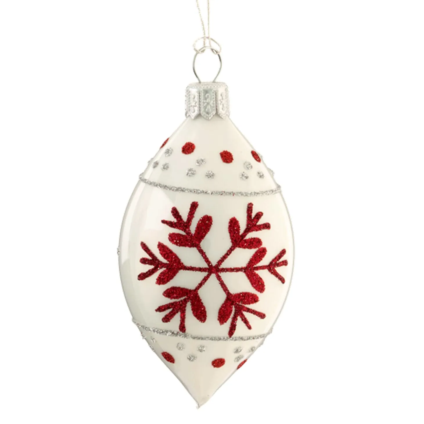 Olive White With Red Flakes