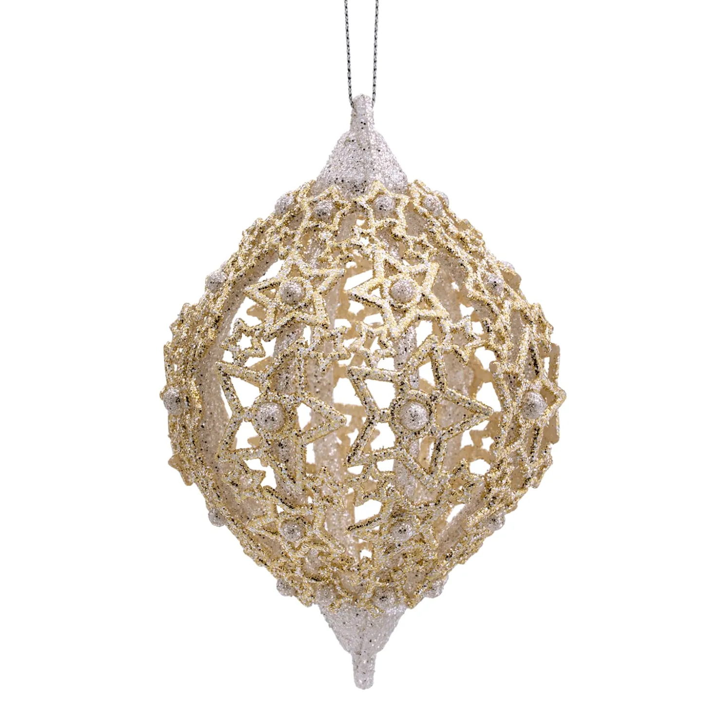 Olive With Filigree Stars, Gold