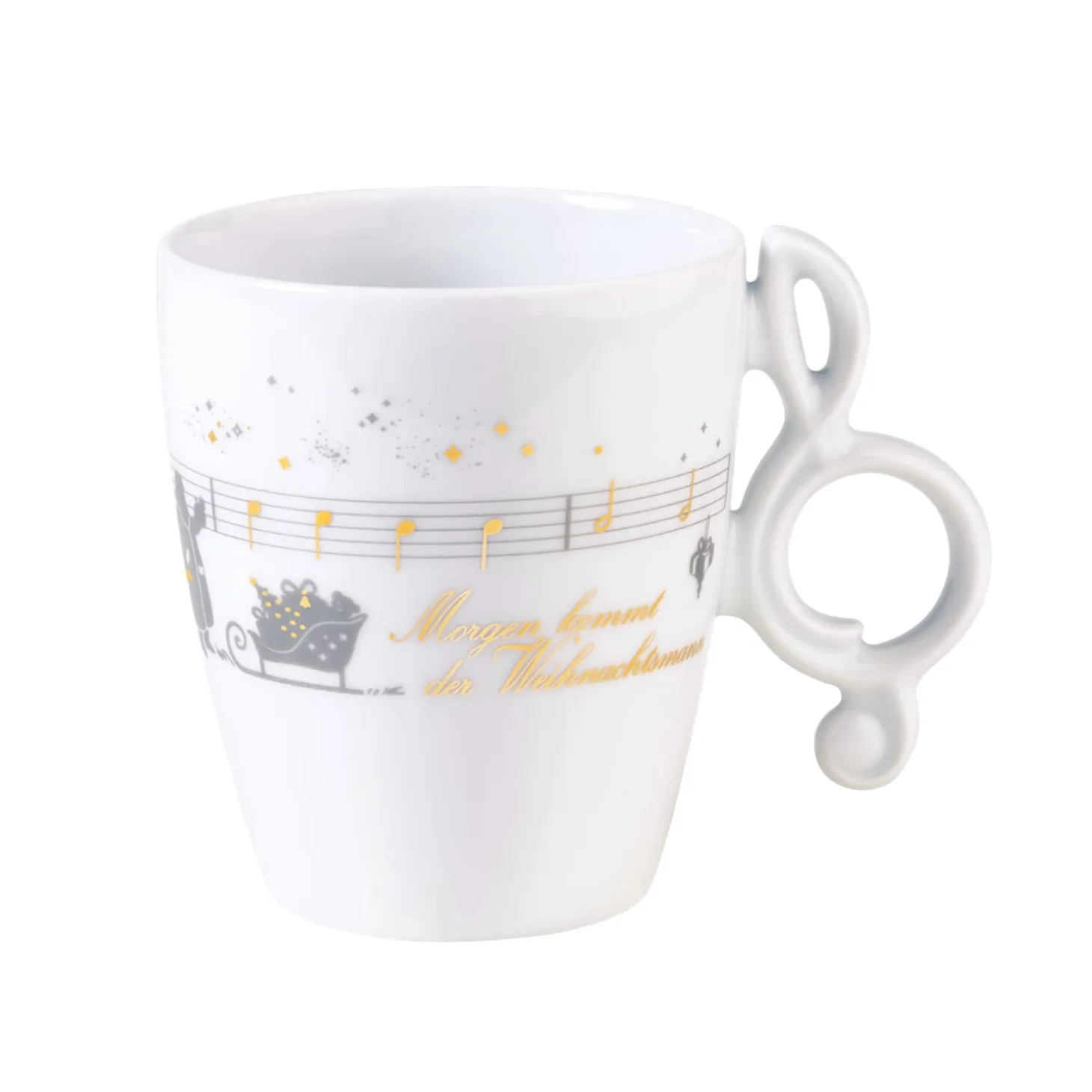 Porcelain Cup "Morgen Kommt Der Weihnachtsmann"