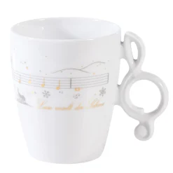Porcelain Cup "The Snow Falls Softly"
