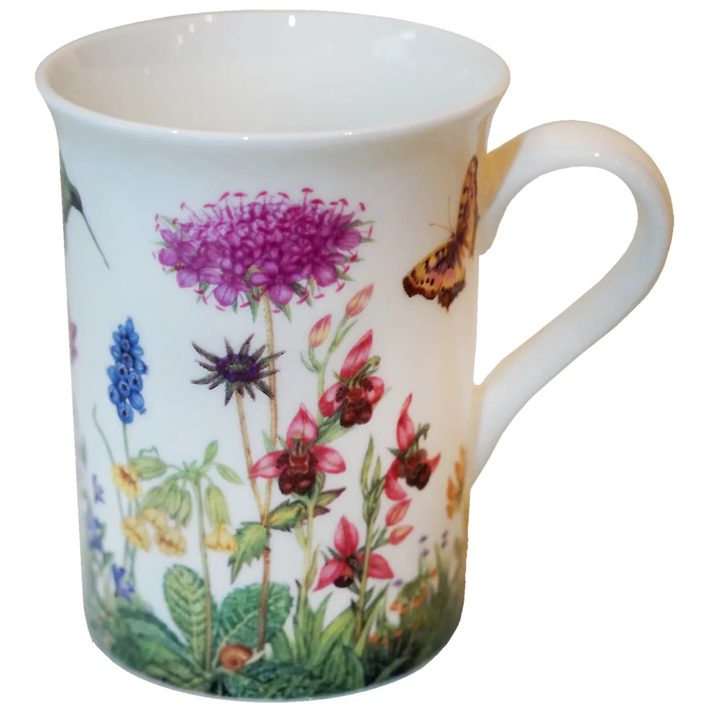 Porcelain Mug "Flower Meadow With Orchids"