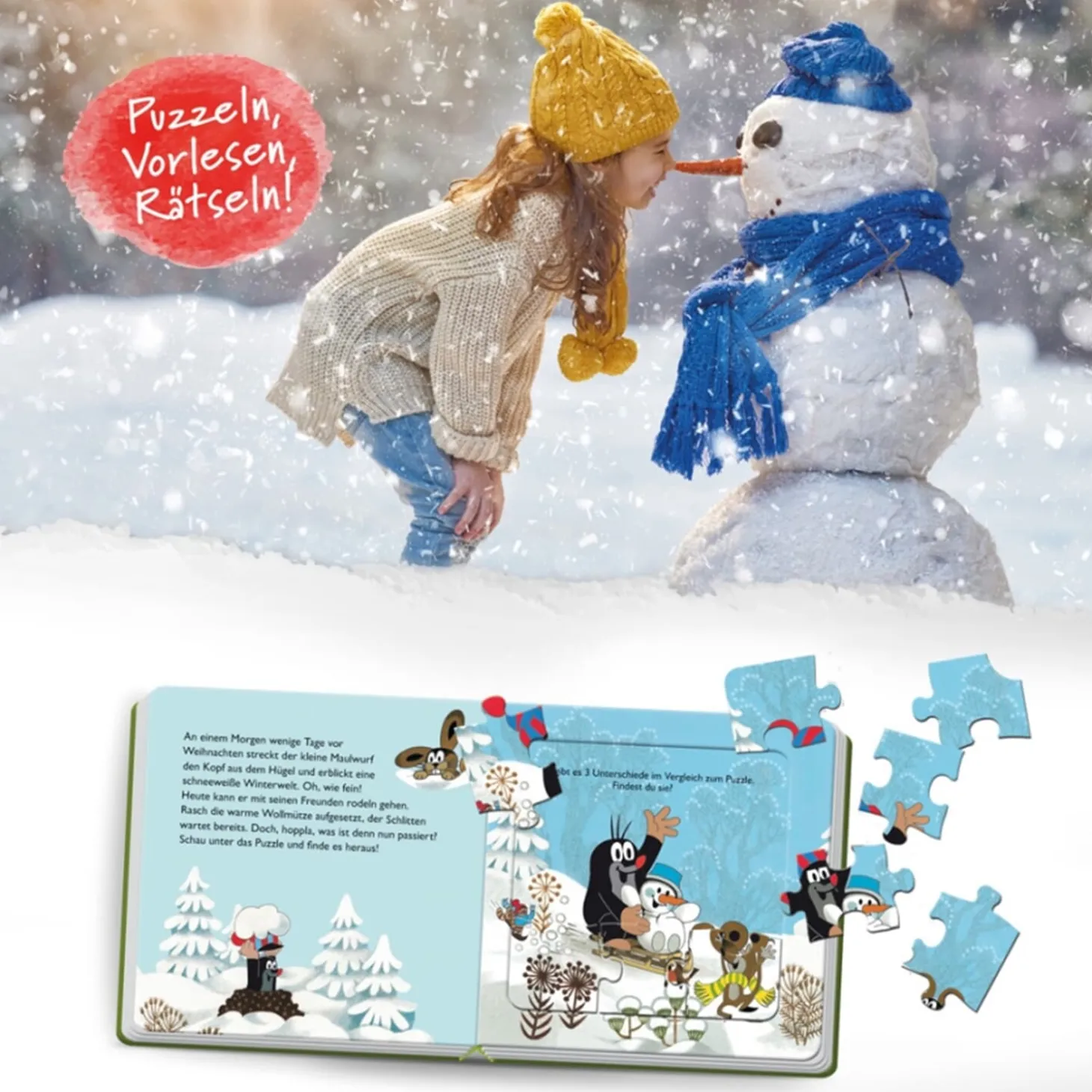 Puzzle Book For Christmas "The Little Mole"