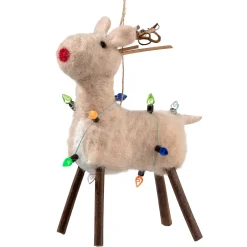 Reindeer With Fairy Lights