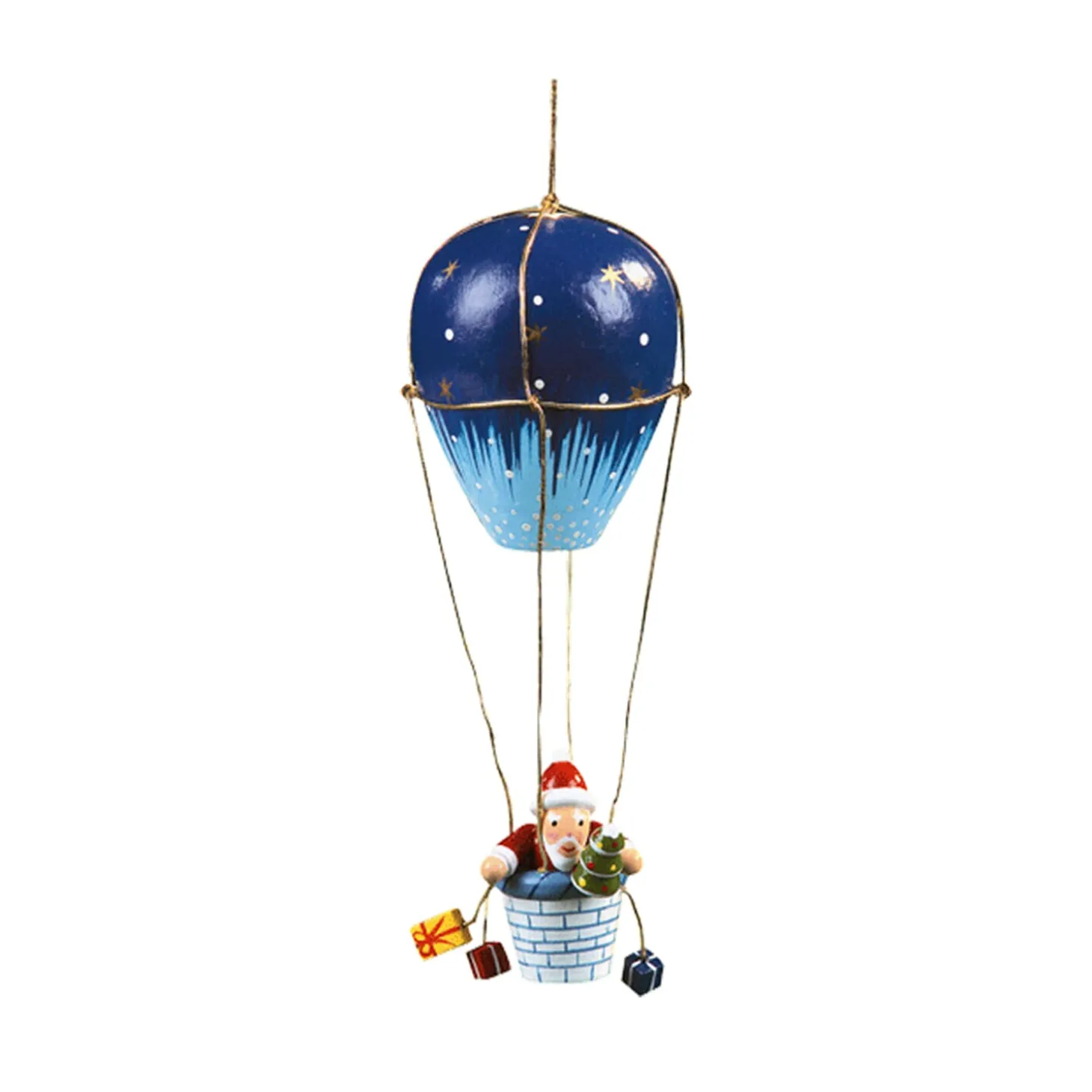 Santa In Air Balloon