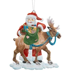 Santa With Reindeer