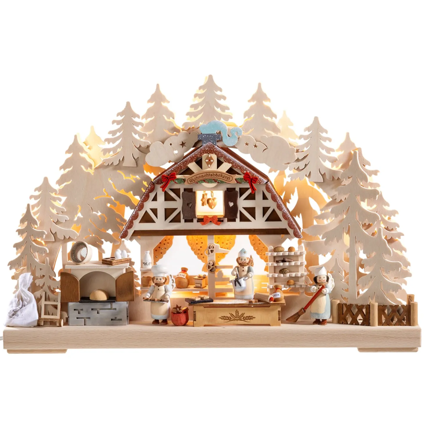 Schwibbogen "Christmas Bakery", 115V With Usb A Port