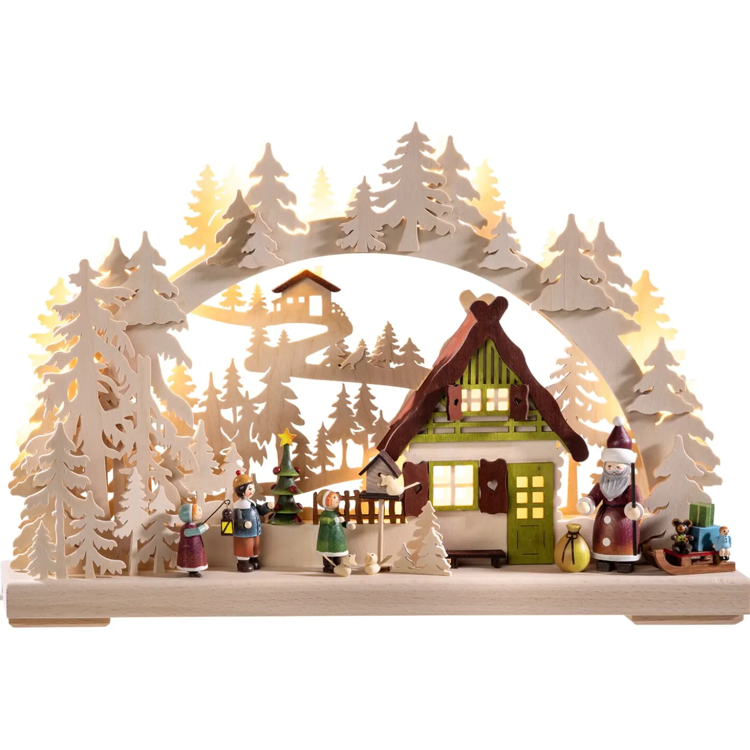 Schwibbogen "Christmas Eve", 230V With Usb A Port