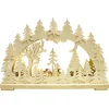 Schwibbogen "Deer In The Dusk", 230V With Usb A Plug