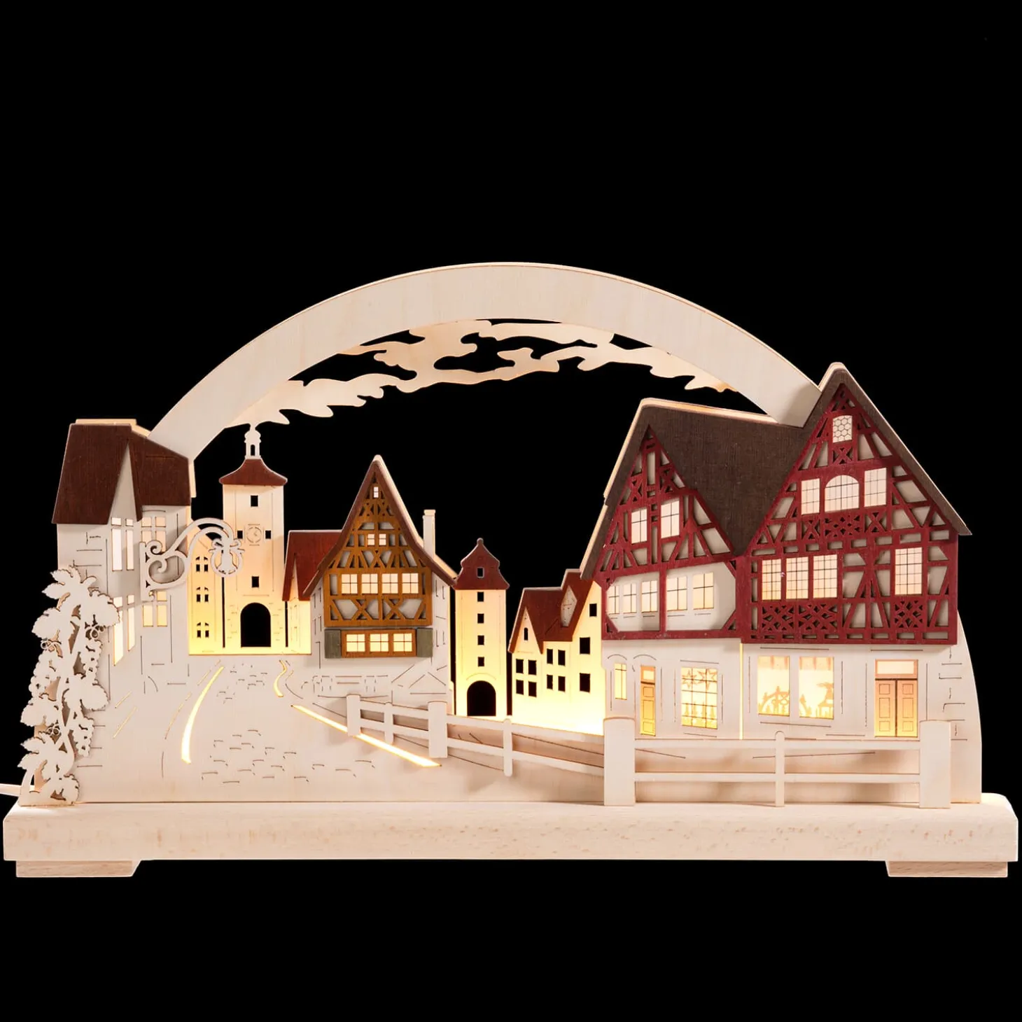 Schwibbogen "Rothenburg Plonlein" 115V With Usb A Port